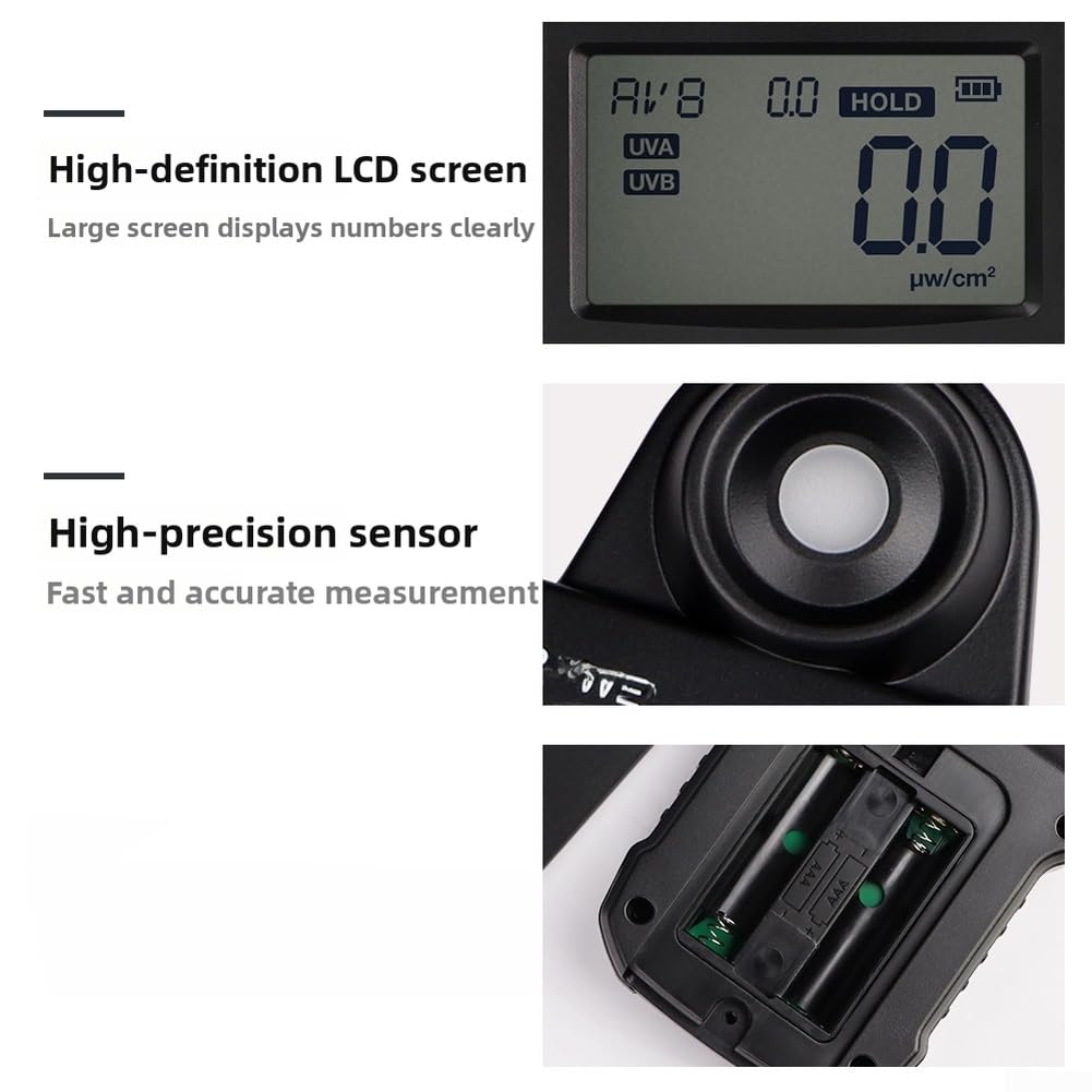 für uvc Lichtmessgerät 0-5000μW/cm² LCD Display für uvc Lichtmessgerät