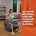 New Image Unisex All-in-One Inflatable Workout System, Grey, One Size