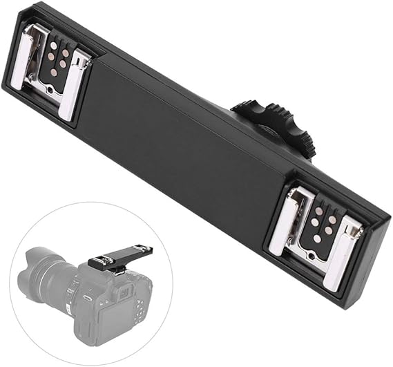 YUUGAA 1 x Dual Hot Shoe Splitter, Quality Ultralight Dual Hot Shoe