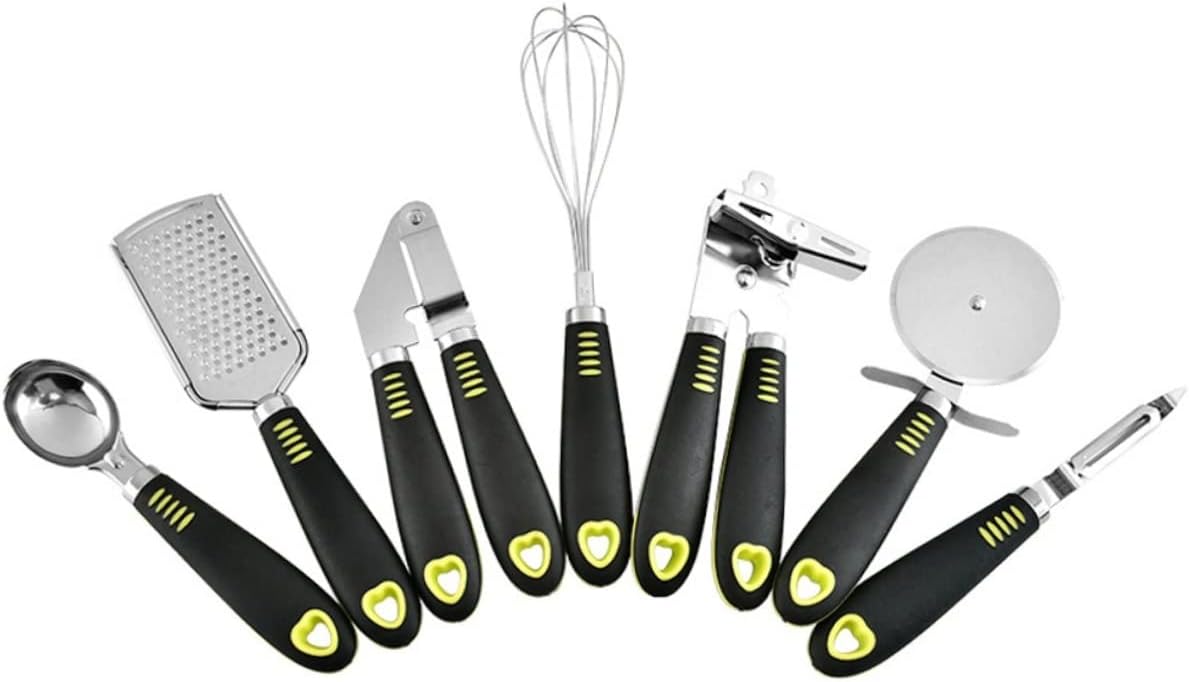 STOBAZA Stainless Steel Kitchen Tool Set Cooking Accessories Utensils Gadgets Strainer