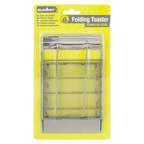 Summit Camping Toaster for Fire and Barbeque, Folding Unisex Adult, Silver, One Size