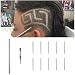 Hair Tattoo Pen for Hair Design Barber Pen Blades Professional Art Cut Salon Magic Engraved Sharp Pen Tweezers DIY Hair Styling Tools Hair Cutting Tattoo Stick Stainless Steel Hairstyle Accessories