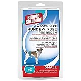 Waschbare männliche Hundewindeln sind aus leichtem Mikrofasergewebe gefertigt und haben verstellbare Streifen, um eine bequeme und sichere Passform zu bieten