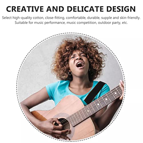 Murezima Sangle de Guitare Coton Confort en Cuir Extré - Les Beatles, Paul McCartney, John Lennon, RIngo Starr, George Harrison Murezima Sangle de Guitare Coton Confort en Cuir Extré – Image 8