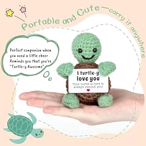 Mini Funny Turtle Crochet for Her Him, Wife Husband Girlfriend Boyfriend I Love You Gifts, Anniversary Birthday Gifts Small Cute Stuff Things, Turtle Decorations Decor Mini Funny Turtle Crochet for Her Him Wife Husband Girlfriend Boyfriend I Love You Gifts Anniversary Birthday Gifts Small Cute Stuff Things Turtle Decorations Decor