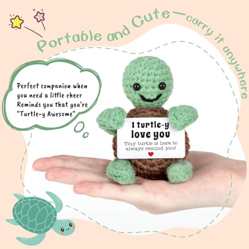Mini-Funny-Turtle-Crochet-for-Her-Him-Wife-Husband-Girlfriend-Boyfriend-I-Love-You-Gifts-Anniversary-Birthday-Gifts-Small-Cute-Stuff-Things-Turtle-Decorations-Decor Mini Funny Turtle Crochet for Her Him Wife Husband Girlfriend Boyfriend I Love You Gifts Anniversary Birthday Gifts Small Cute Stuff Things Turtle Decorations Decor
