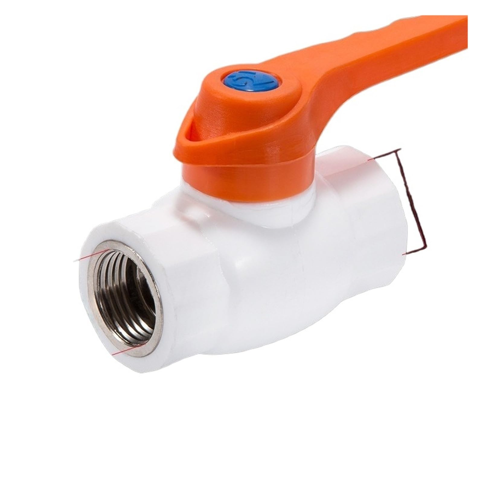 Ozxjw D 20/25/32Mm Threa An Socket Type Pipe Ppr Valve Agriculture Garden Irrigation Fittings 1Pc(,25Mm)
