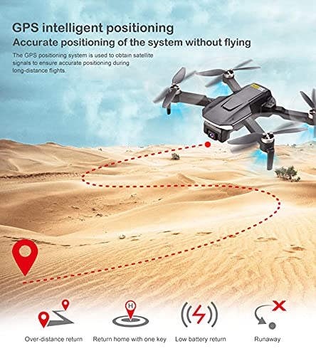 Ficha técnica Foldable GPS Drone with 6K HD Camera WiFi FPV Drones for Adults Brushless Motor Quadcopter Smart Follow Gestures to Take Pictures - Fernando Cortés