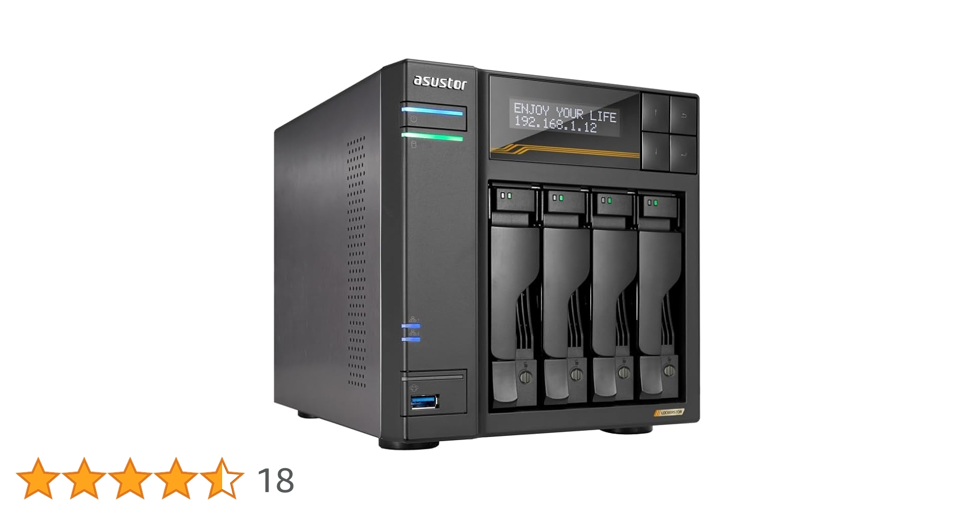 ASUSTOR ASUS子会社 NAS 4ベイ AS5304T メモ増12GB ASUSTOR ASUS子会社 NAS 4ベイ AS5304T メモ増12GB