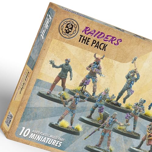 Modiphius Entertainment | Fallout Wasteland Warfare | Raiders: The Pack | Miniatures | Unpainted