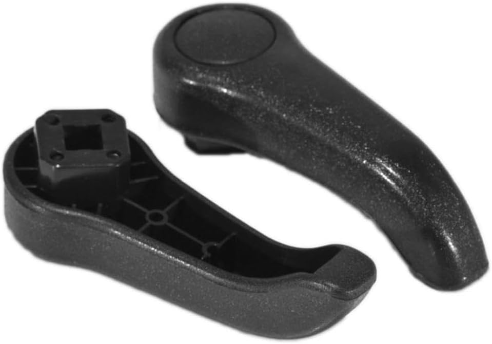 2pcs Seat Tilt Lever Handle Pull Set Compatible with Compatible Car Models Dark Grey Interior Adjust Handles MK2