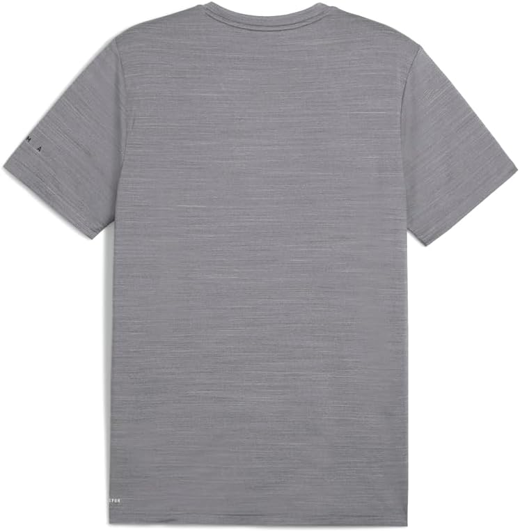 PUMA Mens Cloudspun Soft Crew Neck Short Sleeve Athletic Casual Tops Casual - Grey