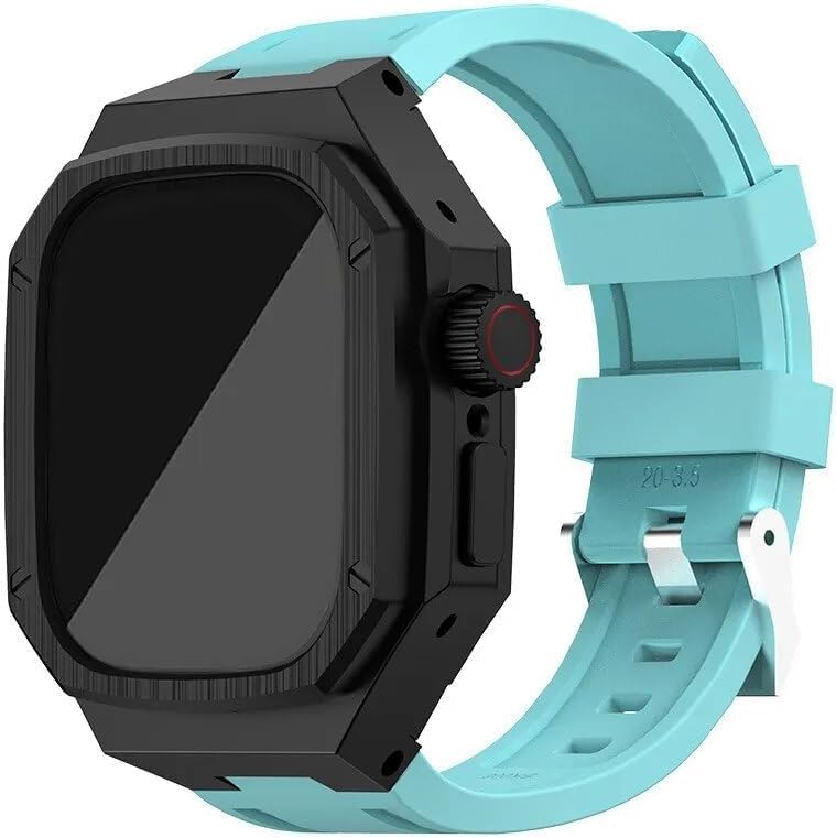 Bracelet de montre pour Apple Watch 8 et 7 avec boîtier métal de bureau au sport