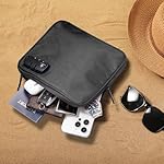 Beach Locking Bag, 9x7.5 Inch Portable Safe for Phone, Wallet, Keys | Anti-Theft Locking Travel Pouch for Pool, Vacation (Black) - Image 3