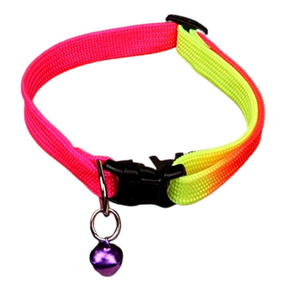 RvPaws Nylon Dog Collar For Puppies, Small Dogs, Cat, Kitten Collar With Bell (Adjustable Neck Size : 10-15Inch) (Ranbow),Multi (B08RCJF78Z) Amazon Price History, Amazon Price Tracker