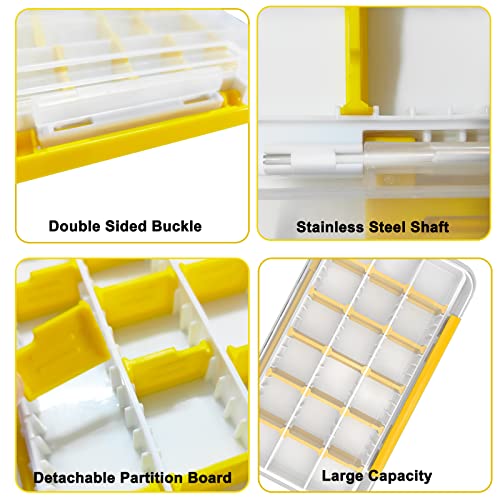 Fishing Tackle Set Tackle Boxes Fishing Tackle Starter Kit With Removable Dividers Fishing Tackle Storage Organizer Double Sided Fishing Lure Box With 36 Compartments 102Pcs Fishing Tackle Set #TOP2