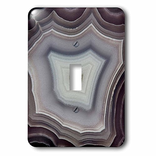 Interrupteur à bascule 3dRose lsp_229653_1 imprimé quartz agate violet - 3