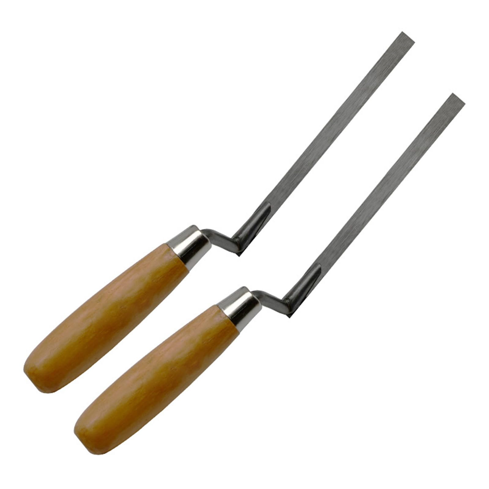 Zhouyqx As Shown 2Pieces Pointing Trowel Brick Jointer Bricklaying Tool For Pointing Mortar Cement Trowel Pointing Tool Finger Trowel Tuck