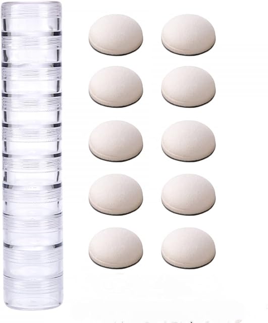 OTCRAFT 10PCS Ink Blending Foams Replacement Refill Foam Storage Box for Foams Scrapbooking Painting Drawing Art Supplies Handle Ink Tools Embossing Stencils
