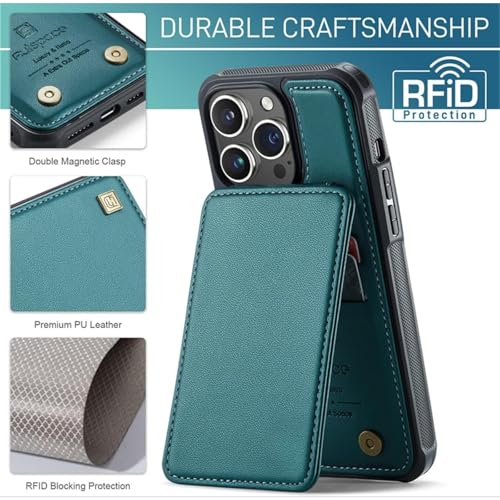 Étui portefeuille iPhone 17 Pro pliable avec support carte de crédit - 6