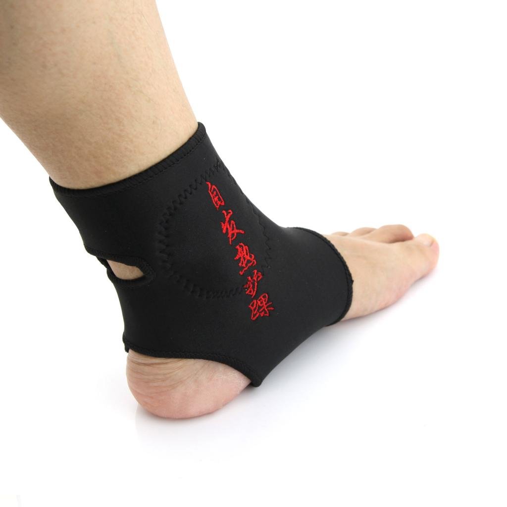 Owfeel 1 Pair Self-heating Tourmaline Far Infrared Heat Health Knee Brace Support Winter Belt Pain Relief Free Size