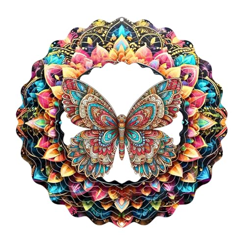 Éolienne d'extérieur – Éolienne à suspendre pour extérieur, décoration artistique pour terrasse, pelouse, femme, maman, épouse, anniversaire, vacances