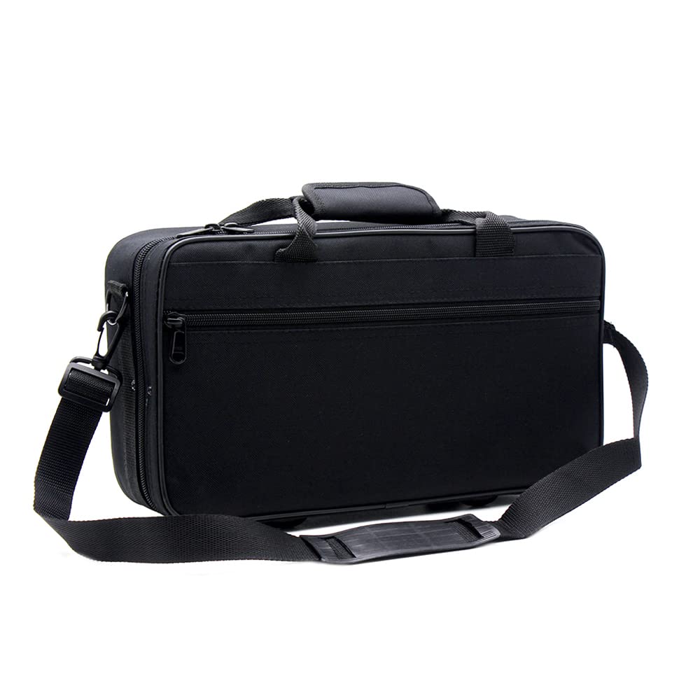 Étui pour Clarinette SIB avec Sangles de Sac à Dos, Tissu Oxford 600D imperméable, Rembourrage en Mousse épaisse, avec bandoulière réglable, Poche Externe pour partition de