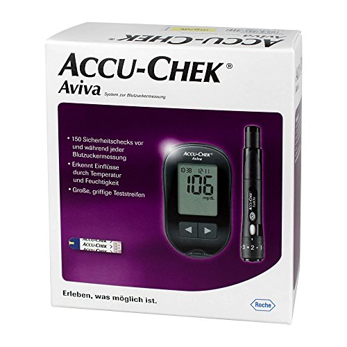 Preisvergleich Produktbild Accu Chek Aviva Blutzuckermessgerät mg / dl und Stechhilfe, 1