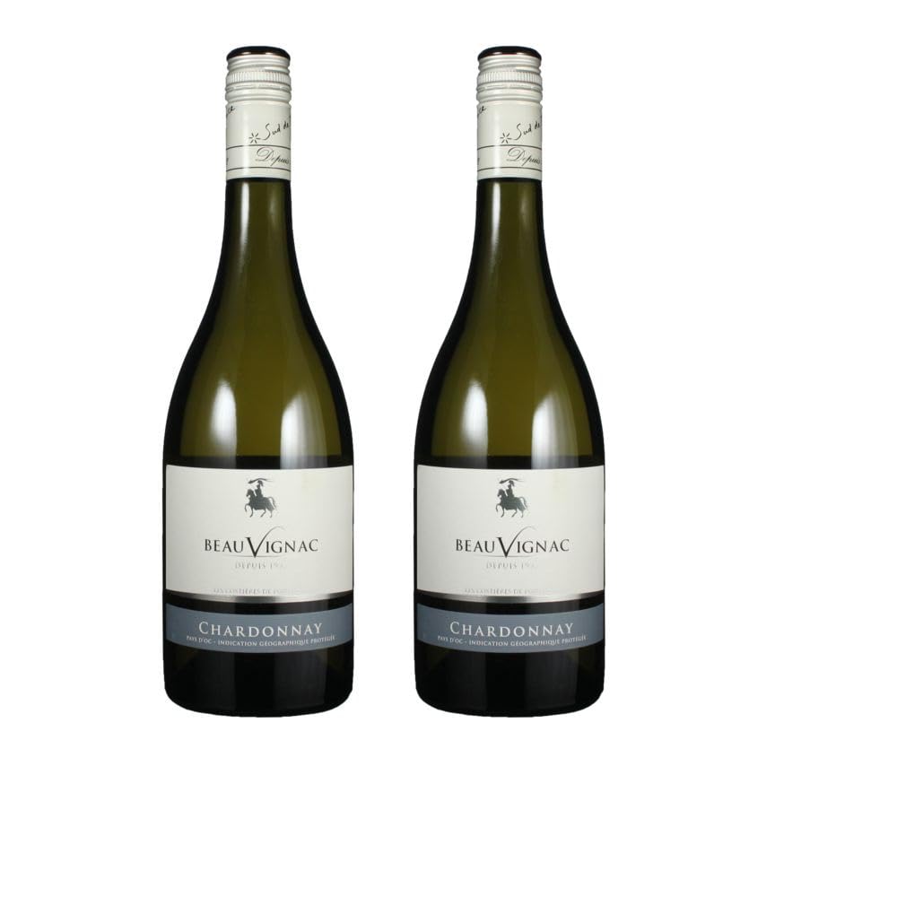 Vorteilspaket (2x0.75L) Chardonnay "Beauvignac" Pays D´OC I.G.P. Les Costieres de Pomerols/ErnenWein/Wine
