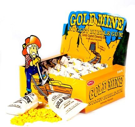 Gold Mine Nugget Bubble Gum