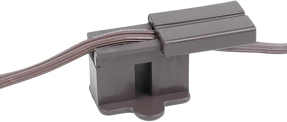 Novelty Lights SPT1 Female Plug (25 Pack) SPT1 Vampire Plugs Brown Female Plug - SPT1, Comes with 1 Slide On Back, Easy to Use, 8 Amp Rating, Made for Indoor and Outdoor Use, Plugs for Christmas