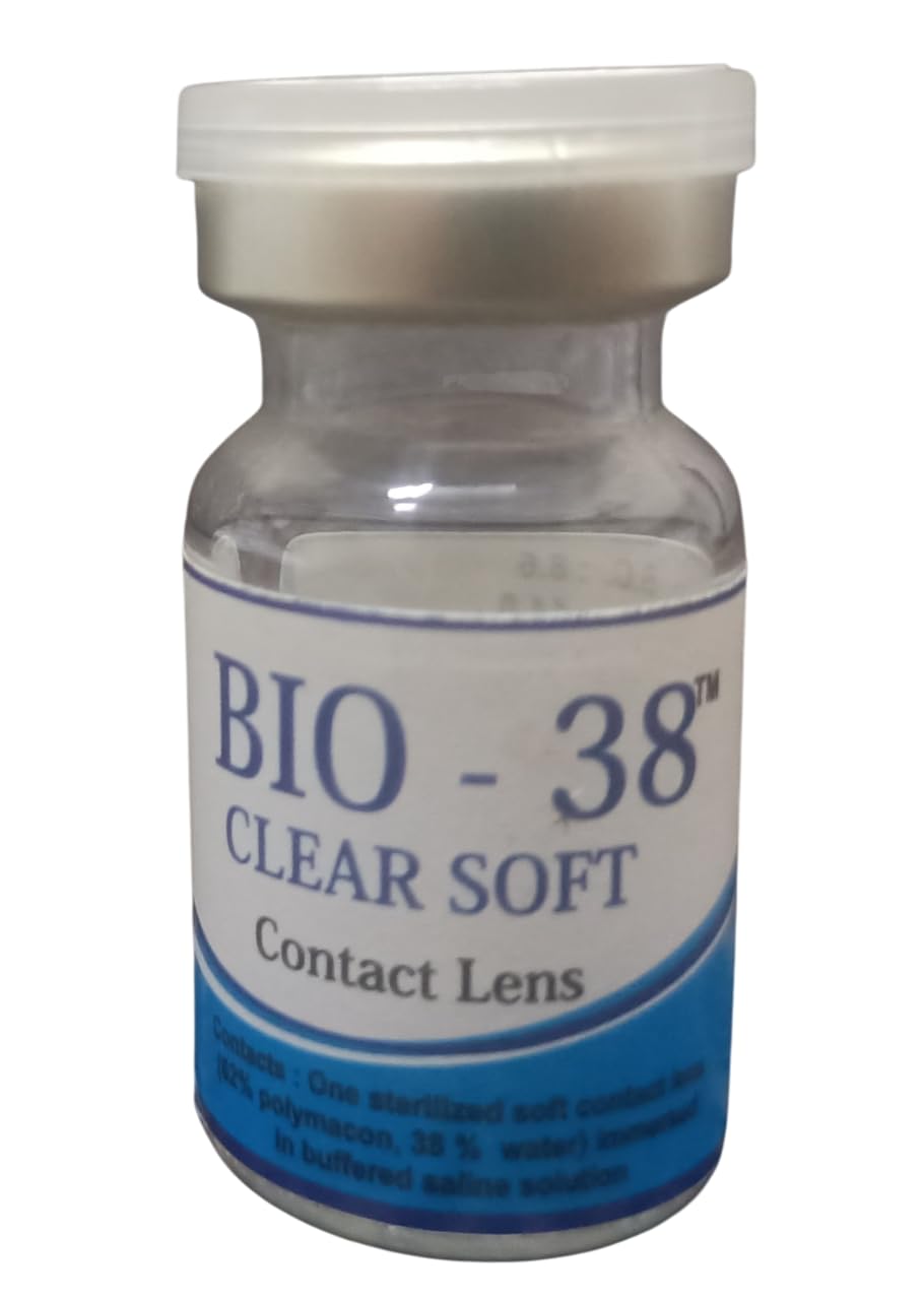 MD Style Bio 38 Clear Soft Contact Lens, Yearly Power Contact Lens, Pack of 1 Lens with Solution Kit-image-25