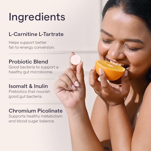 Image of The Good Bug Metabolically Lean Effervescent Tablets - Apple | with L-Carnitine & Probiotics| Supports Weight Management, Gut Health & Craving Control | 15 Tablets