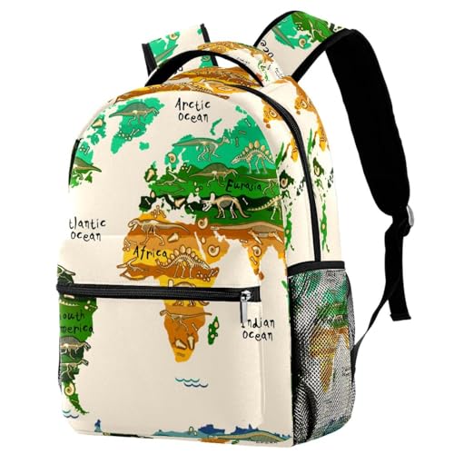Sac à dos ordinateur portable dinosaure 29.4x20x40cm pour vélo et voyage