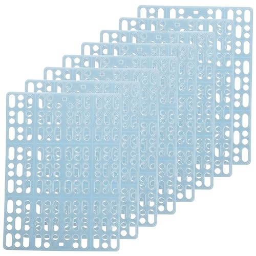 COSMEVIVI 8個ウサギ用ケージフロアマット 再利用可能な製 足置きパッド 中空設計で清潔保持 小動物ケージ用床材 リビングやキッチンにも適用