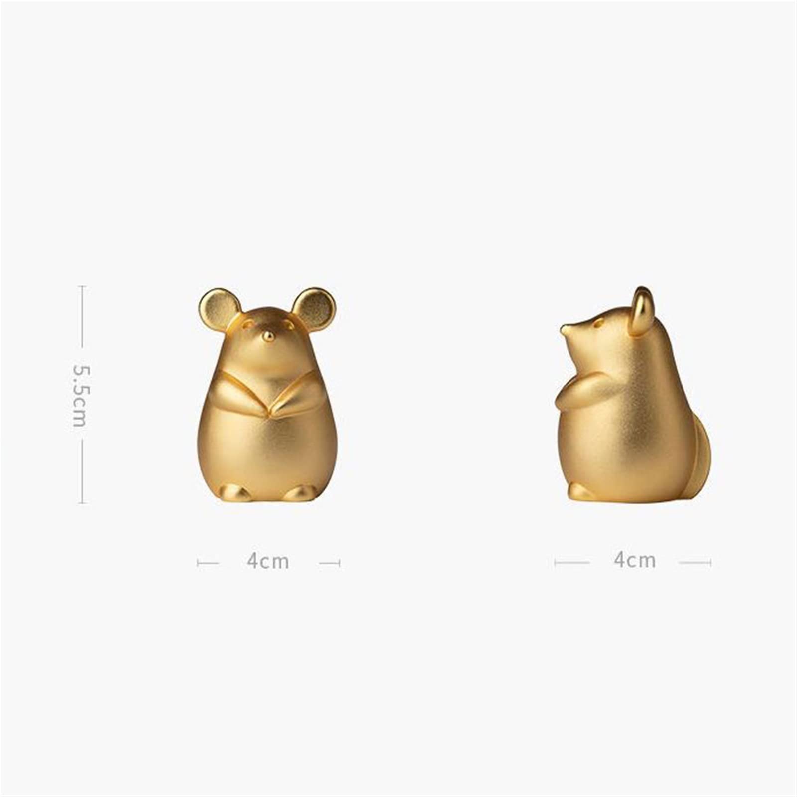 Wystrój domu mosiężne dekoracje zwierzęce, mini figurki zwierząt dekoracje chińskiego zodiaku, dekoracje zodiaku, dekoracje zwierząt, mysz artystyczna dekoracyjna