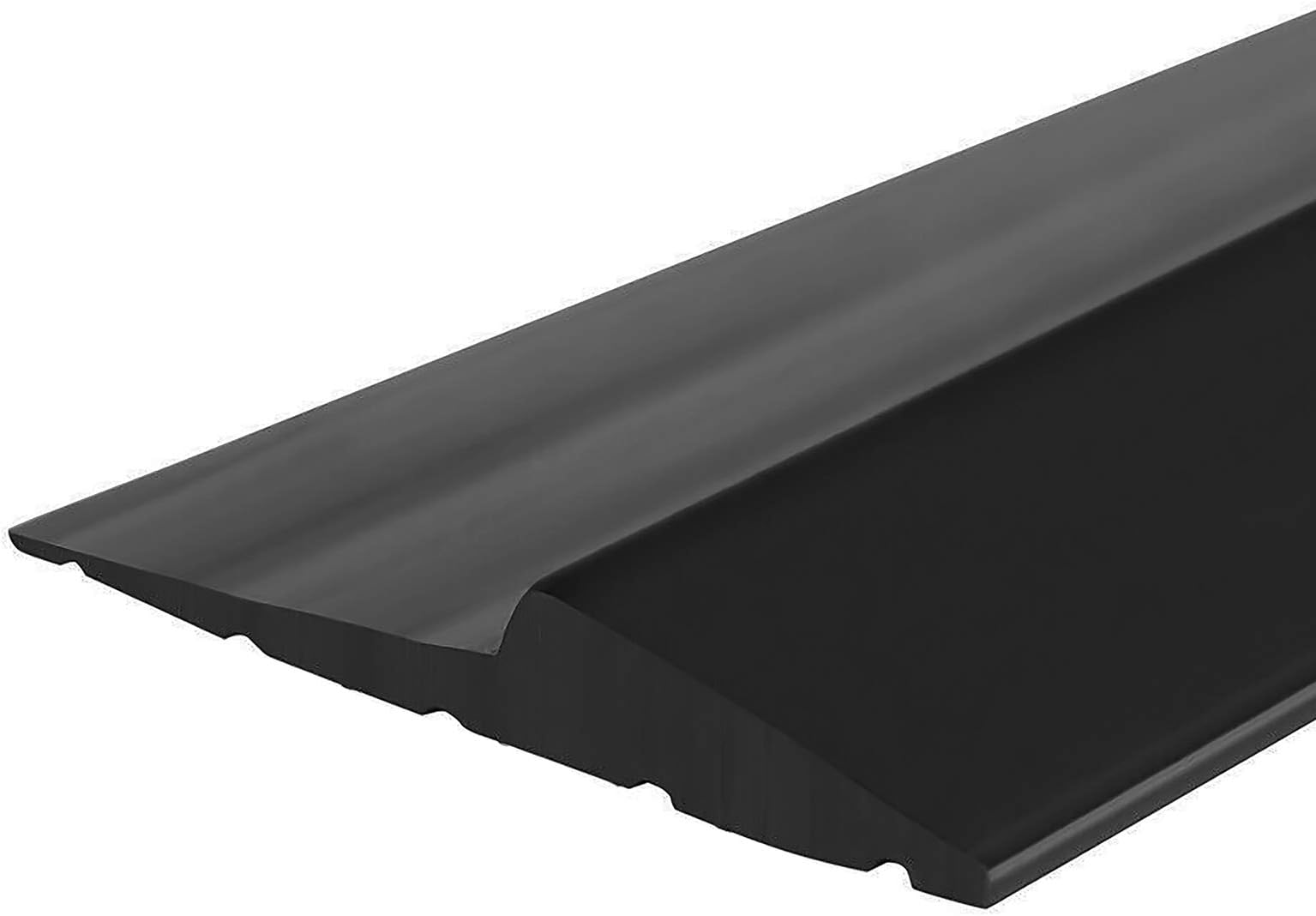 Universal Garage Door Bottom Threshold Seal Strip,Weatherproof Rubber DIY Weather Stripping Replacement, Not Include Sealant/Adhesive (20Ft, Black)