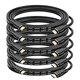 kanmis 8K HDMI Cable 2ft5pcs, High Speed Hdmi 2.1 Cables &8K@60Hz 4K@120hz, Ultra High Speed Gold Plated Connectors hdmi Cord, Compatible with PlayStation Arc PS3 PS4 PC HDTV