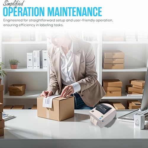 Image of GC420D Zebra Direct Thermal Label & Barcode Printer - 1 Year Warranty - with 20V, USB 2.0 Cable & Microfiber Cleaning Cloth- Parallel /Serial /USB Connectivity (Renewed)