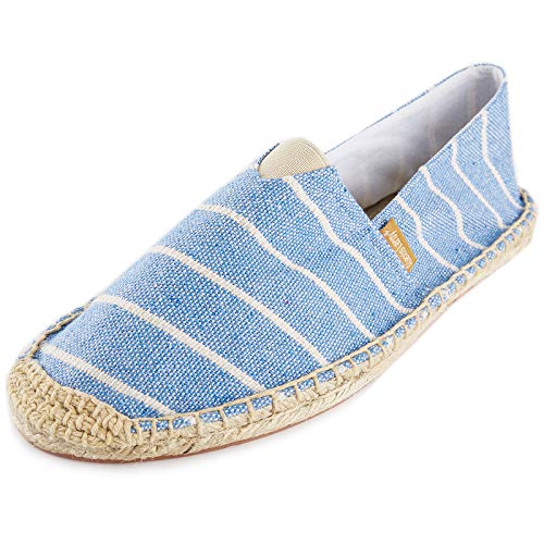 Image of Alexis Leroy Women's Summer Stripe Canvas Flat Espadrilles