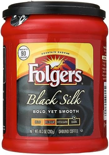 Folgers Black Silk Dark Roast Ground Coffee