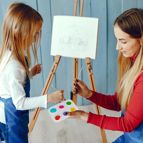 24 PCS White Plastic Paint Tray Palettes, 6 Well Rectangular Watercolor Oil Palette, Paint Trays for Kids, Adult, Student Artist Craft Palettes,Painting Party, DIY Craft and Art Painting Palettes - Thumbnail 6