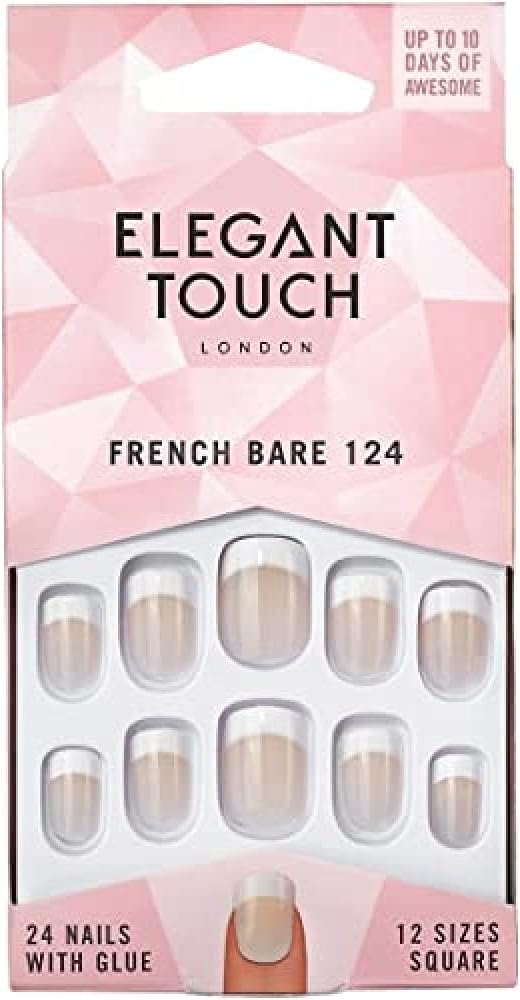 Elegant Touch French, American Bare Nails, 124, Medium