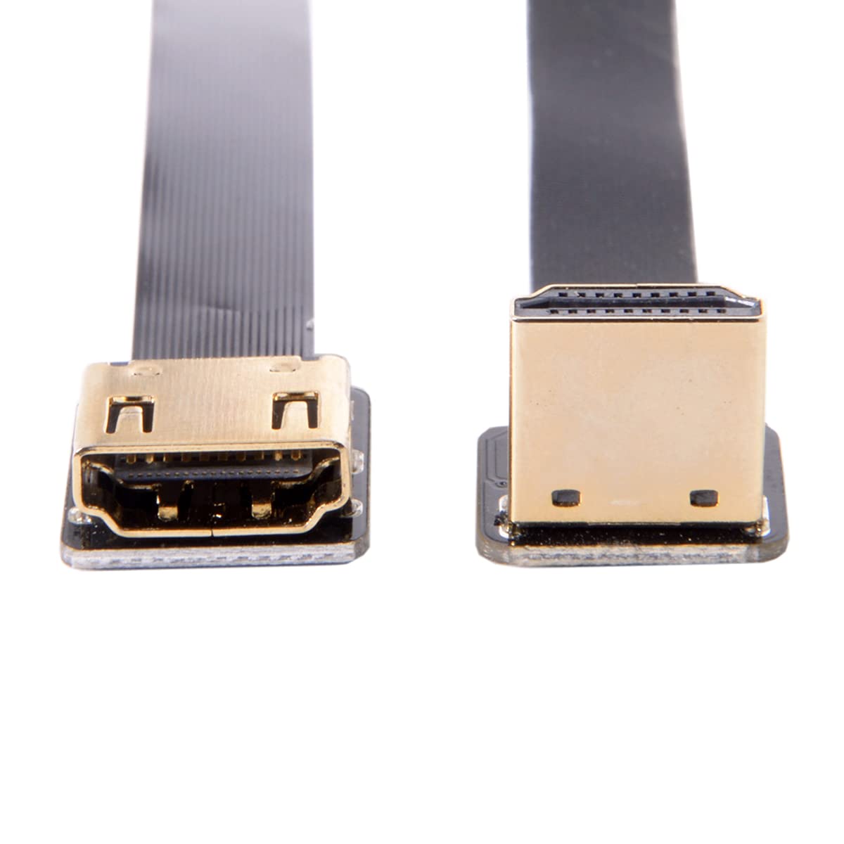 Delock DisplayPort verlengkabel mannelijk 90° schuin naar beneden naar