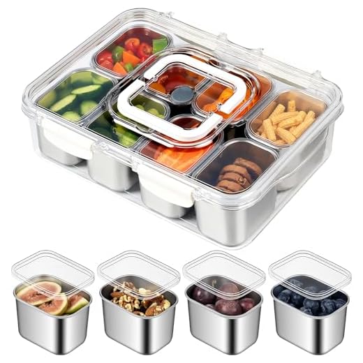 Stainless Steel Snackle Box with Lid