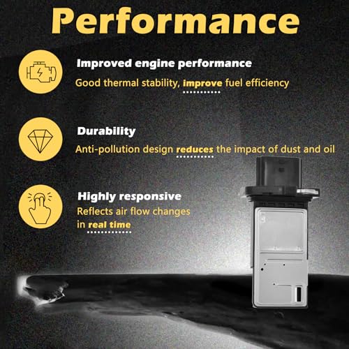 Mass Air Flow Sensors Meter MAF Compatible with EX35 G25 JX35 M35 Q40 QX50 350Z Altima Armada Cube Frontier GTR Maxima Murano NV1500 NV200 Pathfinder Armada Quest Rogue Select Sentra Titan XD Versa