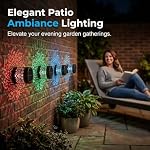 Seven-Color Changing Solar Mandala Projection Wall Light, Decorative Solar Mandala Lights, Outdoor Waterproof Metal Fence Lights for Yard Garden Post Patio Backyard Decor