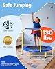 Trampolín VEVOR de 3 pies (36") para interiores/exteriores, mini para niños pequeños, plegable con agarre de espuma, regalo de cumpleaños para niños de 3+ años 4