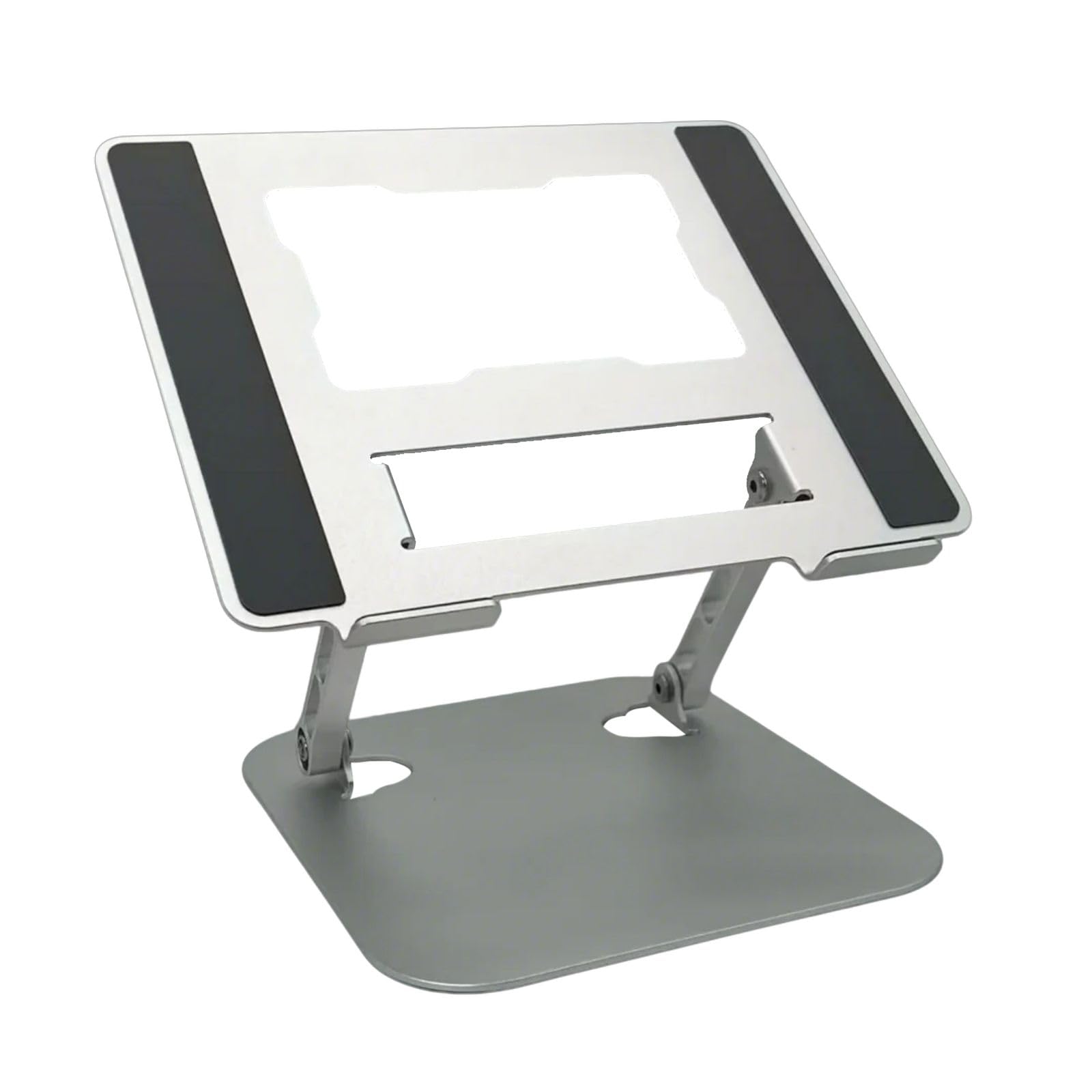 Elevadores de soporte para computadora portátil para escritorio, ergonómicos, plegables, alturas ajustables para trabajo colaborativo, fácil almacenamiento, computadora ergonómica