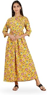 NIHSAMAH Cotton Feeding Night Gown for Women, Printed Breastfeeding Long Cotton Nighty, Pregnancy, Nursing, Maternity, Maxi Price In India
